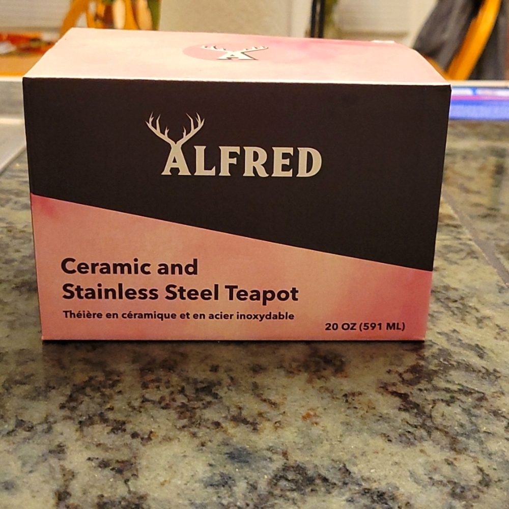 Alfred ceramic and stainless steel teapot